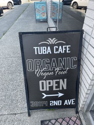 Entrance  at Tuba Cafe in Squamish