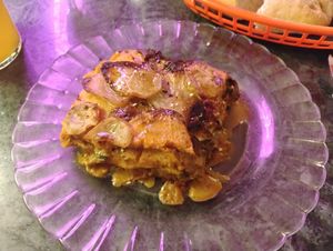 Milhojas de boniato at La Sinsorga - Cultural Space in Bilbao