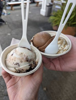 Mint brownie and winter solstice cake at Frankie & Jo's in Larkspur