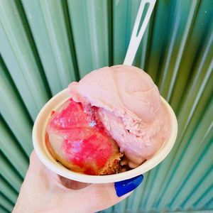 Strawberry Milk and Chocolate Raspberry Swirl   at Frankie & Jo's in Larkspur