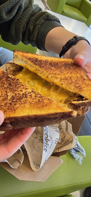 Classic vegan grilled cheese  at I Heart Mac & Cheese - Woodfield Mall in Schaumburg