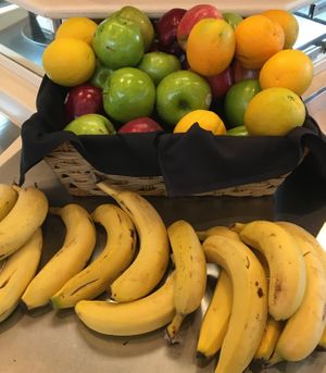 Fruit bar at Q. Cumbers in Edina