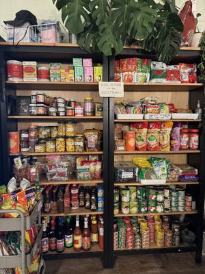Thai food shop within the store- so cool and many labeled vegan things!  at BOONNOON Market in Arlington