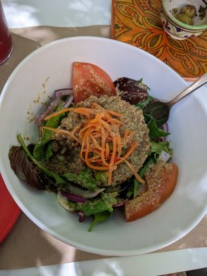 Lentil salad at Arte y Sabor in Sevilla