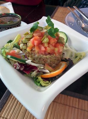 Lentils salad at Arte y Sabor in Sevilla