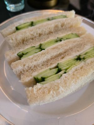 Cucumber sandwich at Toriba Coffee in Kyoto