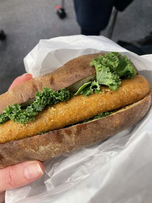 Hotdog  at Toriba Coffee in Tokyo