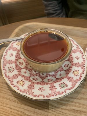 Vegan pudding   at Toriba Coffee in Tokyo