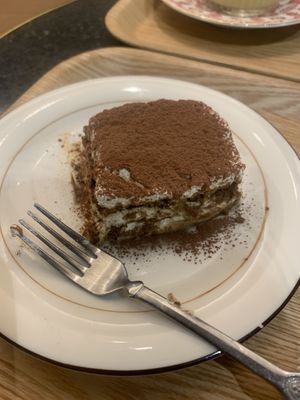 Vegan tiramisu   at Toriba Coffee in Tokyo