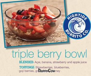 Triple Berry Acai Bowl at Hightide Burrito Co. in Jacksonville