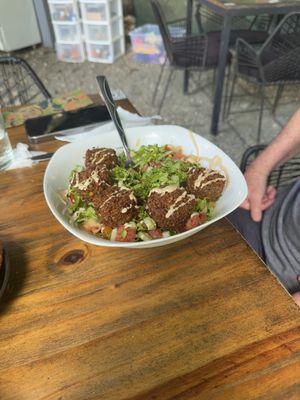 Falafel salad  at Lori Restaurant & Deli in Dominical