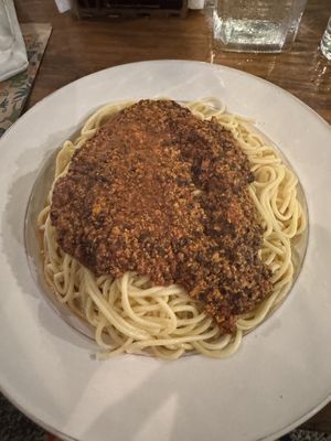 Spaghetti bolognese   at Lori Restaurant & Deli in Dominical