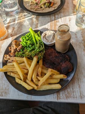 Steak and chips at The Good Grub in Eastbourne