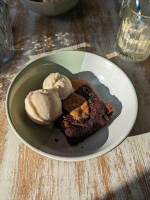 Biscoff brownie at The Good Grub in Eastbourne