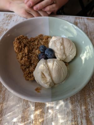 Apple oat slice at The Good Grub in Eastbourne