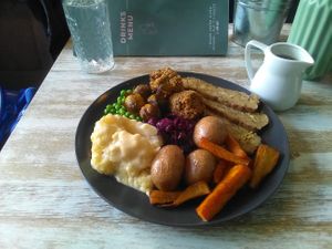 Roast Seitan Turkey. at The Good Grub in Eastbourne