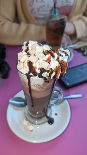 Loaded hot chocolate at The Good Grub in Eastbourne