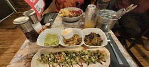 Fajitas and falafel bowl at The Good Grub in Eastbourne