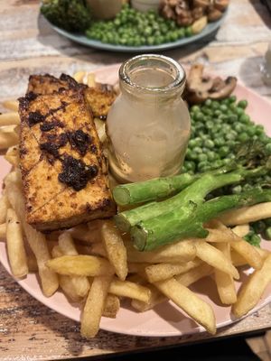 Gluten free steak tofu version   at The Good Grub in Eastbourne