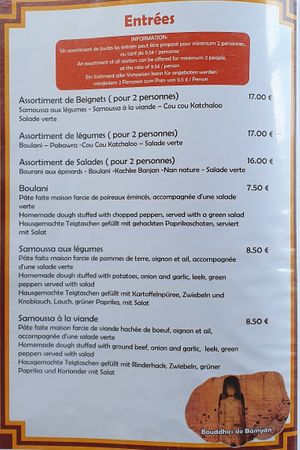 Veggie samoussa at Chez Madar Joon in Huningue