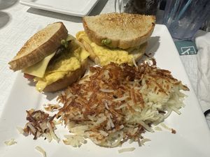 Vegan breakfast sandwich  at Anna's House in Milford