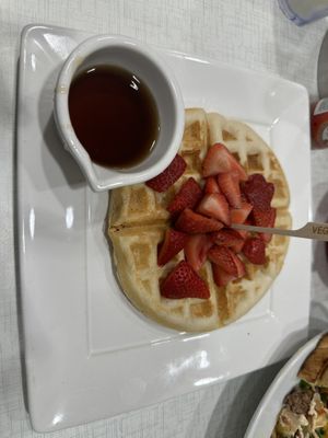 Vegan Belgian waffle  at Anna's House in Milford