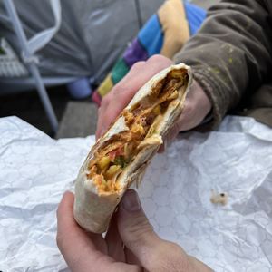 Vegan crunch wrap  at Amigos in Hamilton
