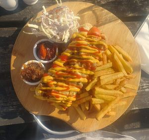 Hot dog at The Royal Oak  in Lingfield