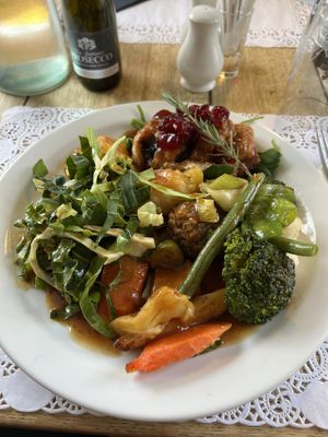 Mushroom wellington  at The Royal Oak  in Lingfield