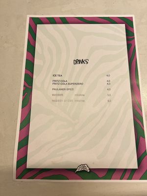 Drinks 🍹   at Pretty Pizza in Munich