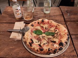 The Fatboyslim pizza at Pretty Pizza in Munich