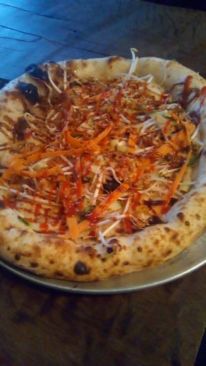 Bang me pretty. Maybe a cringy name, but a darn good pizza nonetheless. at Pretty Pizza in Munich