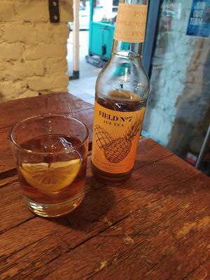 Ananas Mango Eistee at Pretty Pizza in Munich