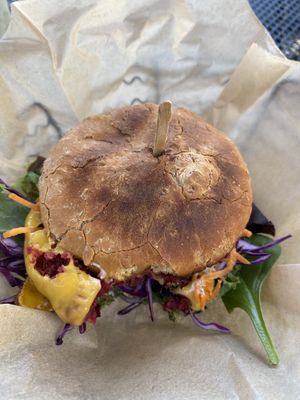 Yummm… Beta Burger  at Heirloom Food Company in Danielson