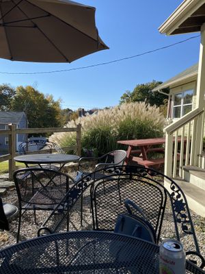 Beautiful day for dining outside   at Heirloom Food Company in Danielson