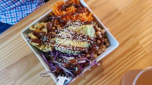 buddha bowl at Heirloom Food Company in Danielson
