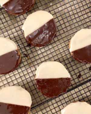 Tahini Chocolate Chip B&W Cookies  at Mort & Betty's - Pop Up in Los Angeles