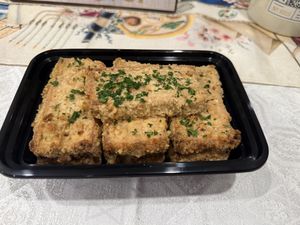 Marzo Crusted Tofu Schnitzel   at Mort & Betty's - Pop Up in Los Angeles