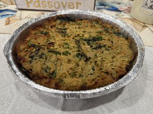 Spring Vegetable and Potato Kugel  at Mort & Betty's - Pop Up in Los Angeles