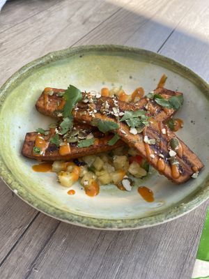 Plantain appetizer   at Loco Boys Brewing Company in Traverse City