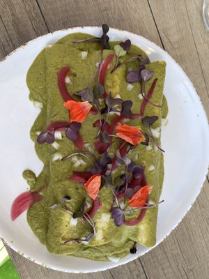 Vegan enchiladas   at Loco Boys Brewing Company in Traverse City