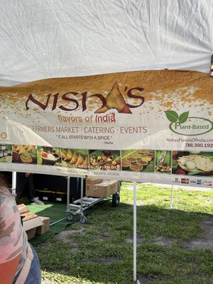 Vegan Indian  at Delray Green Market in Delray Beach