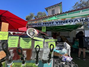 Vegan Fruit Vinegar Drinks  at Delray Green Market in Delray Beach