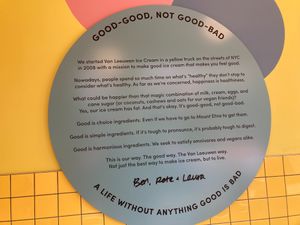 Sign in store at Van Leeuwen Ice Cream - Chelsea in New York City