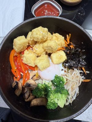 Tofu bibimpap  at Nugu in Sydney