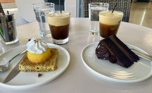 I prefer the orange thing😄 at ArtKaterina Pastry & Cafe  in Kefalonia