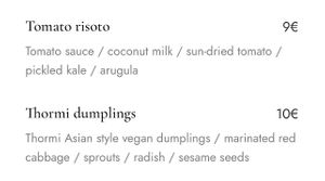 Risotto and Dumplings  at Müüriääre Kohvik in Haapsalu