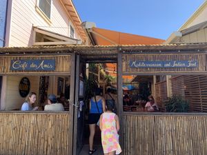   at Cafe des Amis in Paia