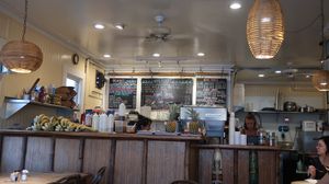 Indoors at Cafe des Amis in Paia