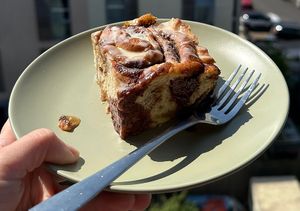 Cinnamon buns   at Delight in Plymouth